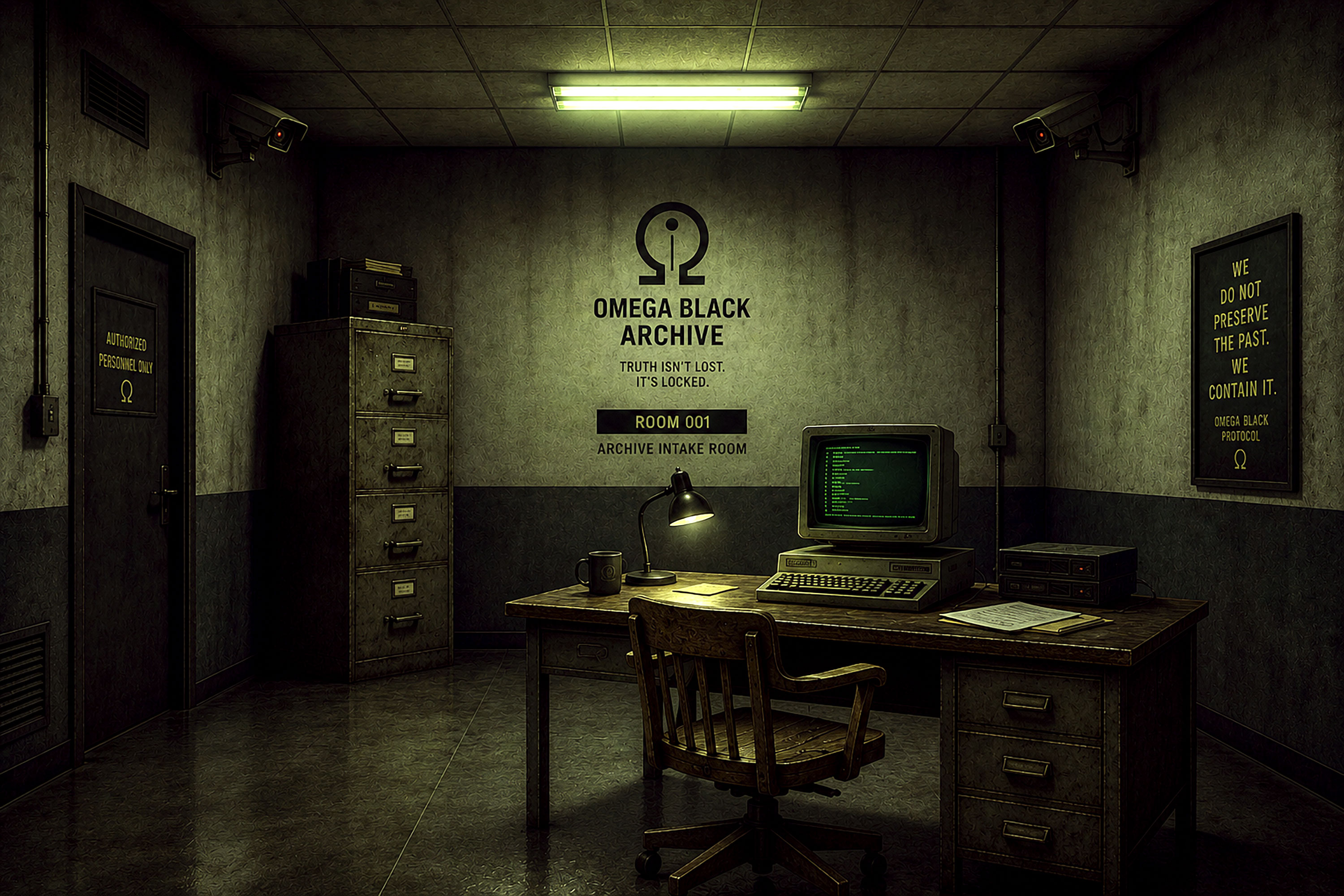 Omega Black Archive Room 001
